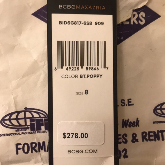 BCBG Red Hi Low Dress - Picture 2 of 8